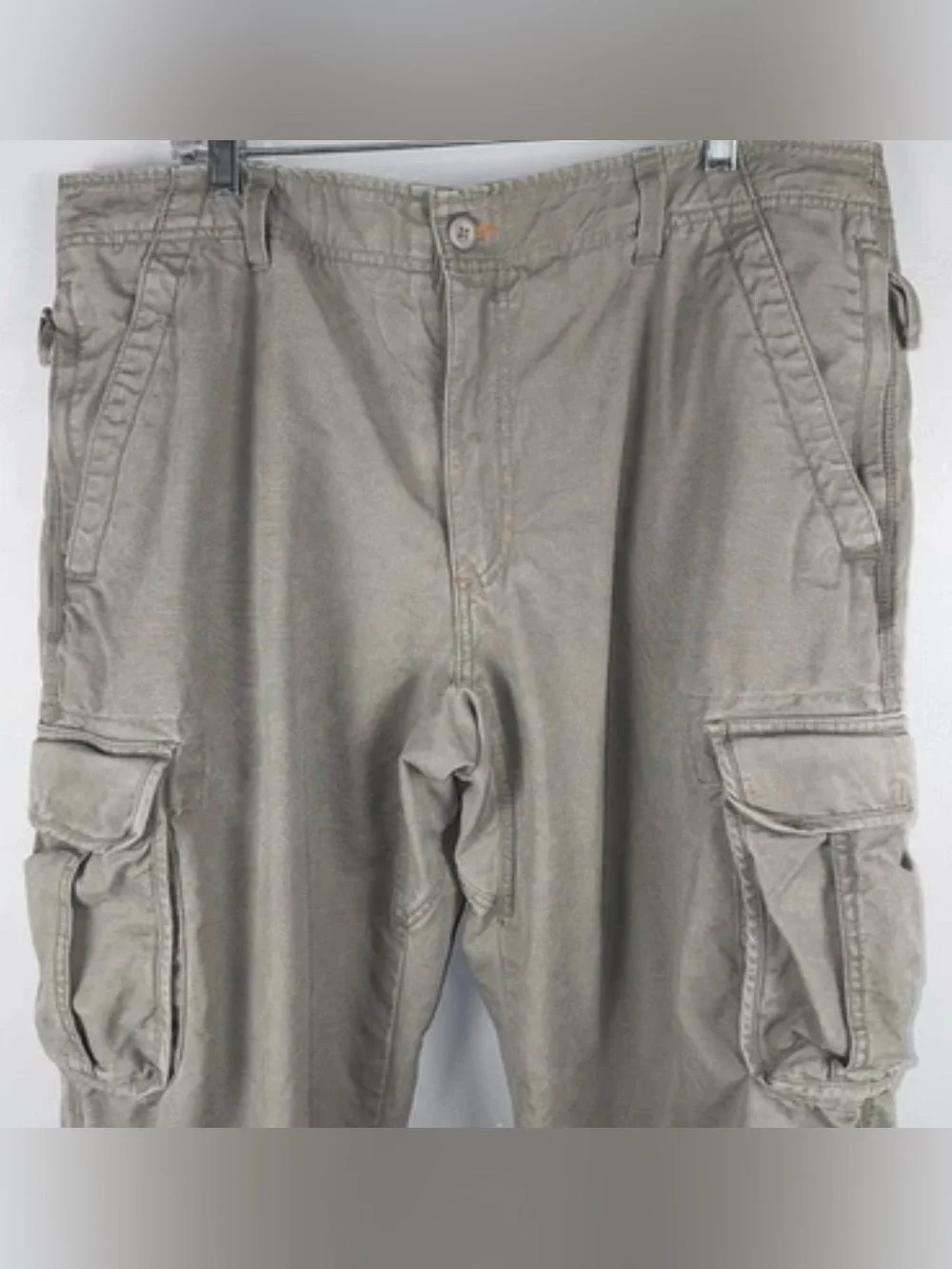 L.L Bean Lined Pants 38x34 (*actual 38x33) Gray Ripstop Utility Tactical Cargo